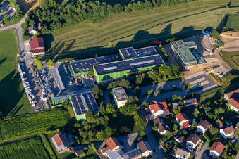 Vue aérienne de Pröckl GmbH à Arnstorf dans le département Bavière, Allemagne