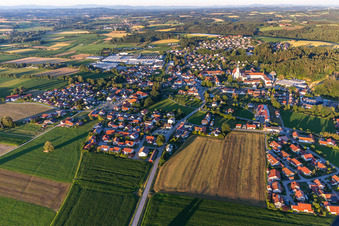 Vue oblique de Quartier Sankt Peter in Aldersbach dans le département Bavière, Allemagne