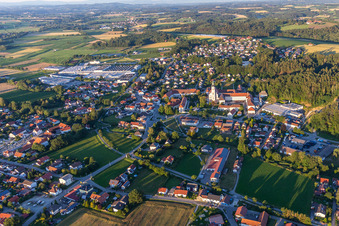 Quartier Sankt Peter in Aldersbach dans le département Bavière, Allemagne d'en haut