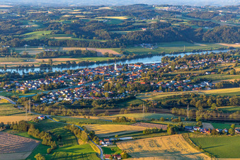 Vue aérienne de Quartier Pleinting in Vilshofen an der Donau dans le département Bavière, Allemagne