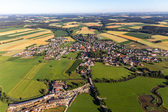 Photographie aérienne de Gerzen dans le département Bavière, Allemagne