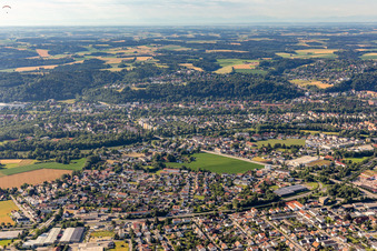 Vue aérienne de Quartier Piflas in Ergolding dans le département Bavière, Allemagne