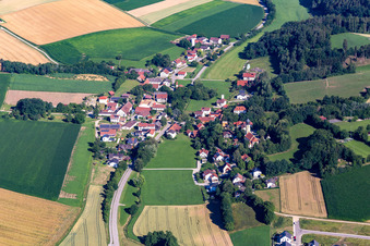 Vue aérienne de Quartier Oberglaim in Ergolding dans le département Bavière, Allemagne