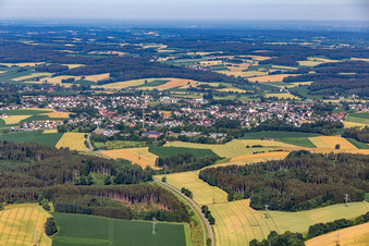 Vue aérienne de Rottenburg an der Laaber dans le département Bavière, Allemagne