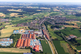 Photographie aérienne de Zone industrielle de Neufahrn-Süd avec ERLUS AG à le quartier Neufahrn in  NB in Neufahrn in Niederbayern dans le département Bavière, Allemagne