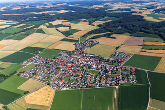 Quartier Dornwang in Moosthenning dans le département Bavière, Allemagne d'en haut