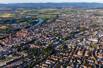 Photographie aérienne de Straubing dans le département Bavière, Allemagne