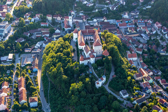 Photographie aérienne de Pro Seniore Schloss Wörth à le quartier Hungersdorf in Wörth an der Donau dans le département Bavière, Allemagne