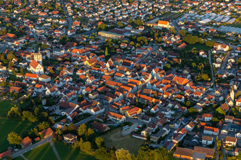 Geiselhöring dans le département Bavière, Allemagne depuis l'avion