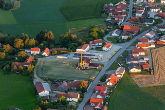 Photographie aérienne de Quartier Martinsbuch in Mengkofen dans le département Bavière, Allemagne