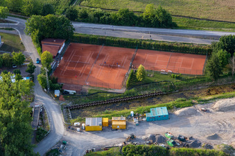 Vue aérienne de TC 1983 eV Leimersheim à Leimersheim dans le département Rhénanie-Palatinat, Allemagne