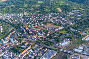 Vue aérienne de Campus Ivy à Bruchsal dans le département Bade-Wurtemberg, Allemagne