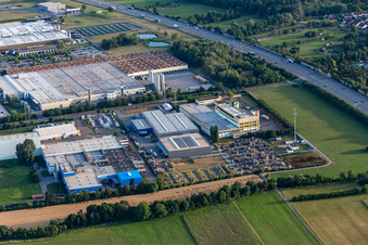 Photographie aérienne de Biocomposites UPM à Bruchsal dans le département Bade-Wurtemberg, Allemagne