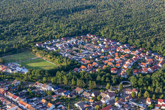 Photographie aérienne de Quartier Huttenheim in Philippsburg dans le département Bade-Wurtemberg, Allemagne