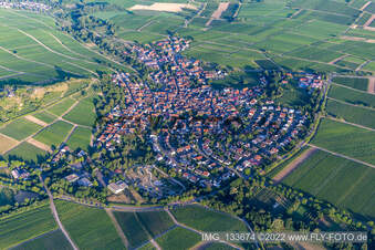 Photographie aérienne de Ilbesheim bei Landau dans le département Rhénanie-Palatinat, Allemagne
