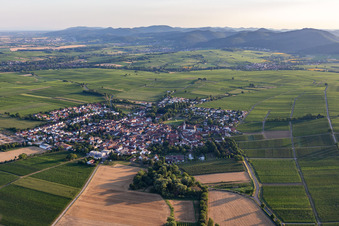 Quartier Mörzheim in Landau in der Pfalz dans le département Rhénanie-Palatinat, Allemagne d'en haut