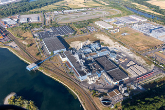 Vue oblique de Papierfabrik Palm GmbH & Co. KG | Plante Wörth am Rhein à Wörth am Rhein dans le département Rhénanie-Palatinat, Allemagne