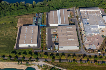 Vue aérienne de LINDE + WIEMANN Allemagne SE à Hagenbach dans le département Rhénanie-Palatinat, Allemagne