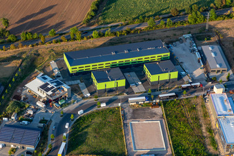 Vue aérienne de Solution d'eau à Haßloch dans le département Rhénanie-Palatinat, Allemagne