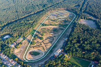 Vue aérienne de Circuit du Palatinat Racing Club Haßloch eV à Haßloch dans le département Rhénanie-Palatinat, Allemagne