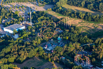 Vue aérienne de Parc de vacances Pfalz à Haßloch dans le département Rhénanie-Palatinat, Allemagne