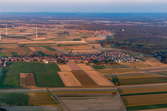 Quartier Hayna in Herxheim bei Landau dans le département Rhénanie-Palatinat, Allemagne vue d'en haut