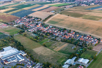 Quartier Minderslachen in Kandel dans le département Rhénanie-Palatinat, Allemagne vue du ciel
