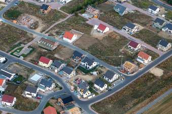 Vue aérienne de Nouvelle zone de développement K2, Rosenweg à Kandel dans le département Rhénanie-Palatinat, Allemagne