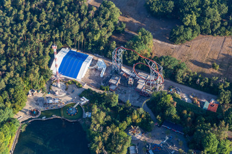 Parc de vacances Pfalz à Haßloch dans le département Rhénanie-Palatinat, Allemagne d'en haut