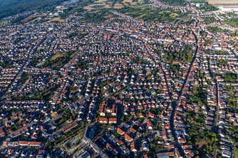 Schifferstadt dans le département Rhénanie-Palatinat, Allemagne vue d'en haut
