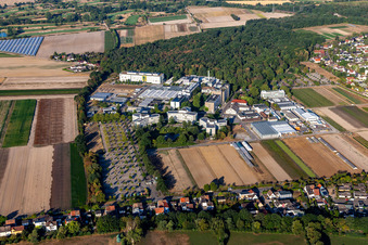 Centre agricole BASF à Limburgerhof dans le département Rhénanie-Palatinat, Allemagne hors des airs