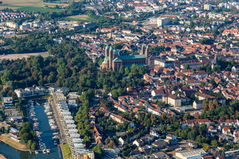 Vue aérienne de Marina Speyer à Speyer dans le département Rhénanie-Palatinat, Allemagne