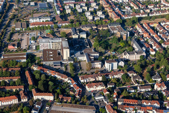 Photographie aérienne de Hôpital de la Fondation des Diaconesses Speyer à Speyer dans le département Rhénanie-Palatinat, Allemagne