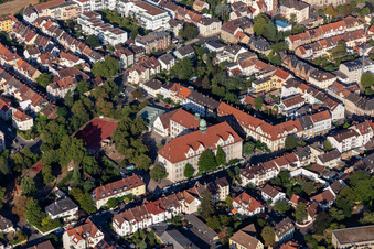 Vue aérienne de École Zeppelin à Speyer dans le département Rhénanie-Palatinat, Allemagne