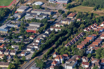 Vue aérienne de Schubertstraße à Kandel dans le département Rhénanie-Palatinat, Allemagne