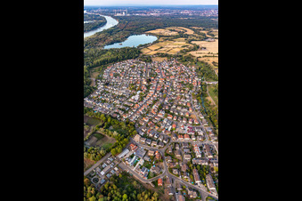 Photographie aérienne de Quartier Neuburgweier in Rheinstetten dans le département Bade-Wurtemberg, Allemagne