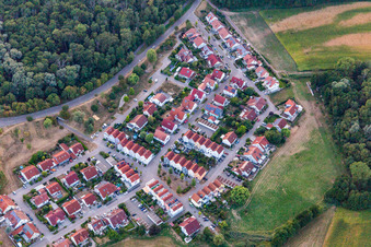 Vue aérienne de Dans le bec à Wörth am Rhein dans le département Rhénanie-Palatinat, Allemagne