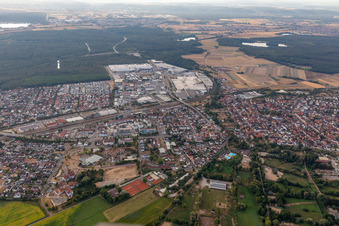 SEW-EURODRIVE GmbH & Co KG – Usine de fabrication et SCC Mécanique/Mécatronique à le quartier Graben in Graben-Neudorf dans le département Bade-Wurtemberg, Allemagne d'en haut