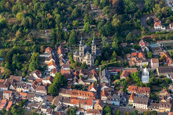 Vue aérienne de Saint-Pierre à Bruchsal dans le département Bade-Wurtemberg, Allemagne