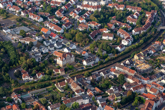 Vue aérienne de École de pédagogie sociale Sainte-Marie à Bruchsal dans le département Bade-Wurtemberg, Allemagne