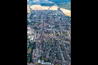 Vue oblique de Quartier Blankenloch in Stutensee dans le département Bade-Wurtemberg, Allemagne