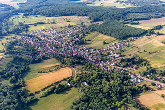 Lobsann dans le département Bas Rhin, France vue du ciel