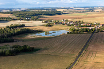 Vue aérienne de Lac du Fourmeau à Chassey-Beaupré dans le département Meuse, France