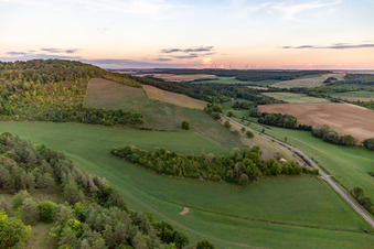 Noncourt-sur-le-Rongeant dans le département Haute Marne, France depuis l'avion