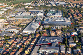 Photographie aérienne de Usine Ferrari SPA à Maranello dans le département Modena, Italie