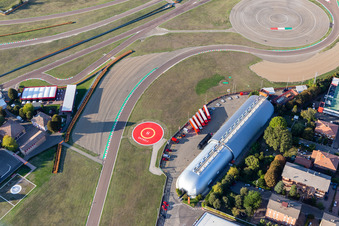 Photographie aérienne de Circuit de Formule 1 de Ferrari, Pista di Fiorano, Circuito di Fiorano à Fiorano Modenese dans le département Modena, Italie