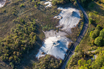Salse di Nirano Réserve naturelle Salse di Nirano à Fiorano Modenese dans le département Modena, Italie d'en haut