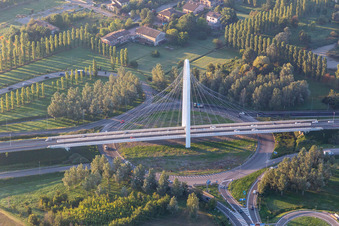 Photographie aérienne de Pont Vela di Calatrava SUD à Reggio nell’Emilia dans le département Reggio Emilia, Italie