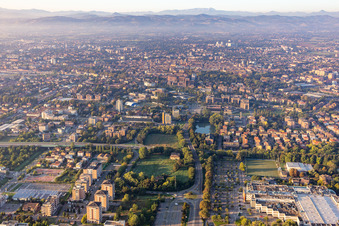 Vue aérienne de Reggio nell’Emilia dans le département Reggio Emilia, Italie