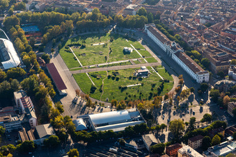 Vue aérienne de Parc archéologique de Novi Ark à Modena dans le département Modena, Italie